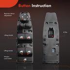 Power Window Switch for BMW 528i 530i 535i 540i 535d X3 M5 (2000–2006)