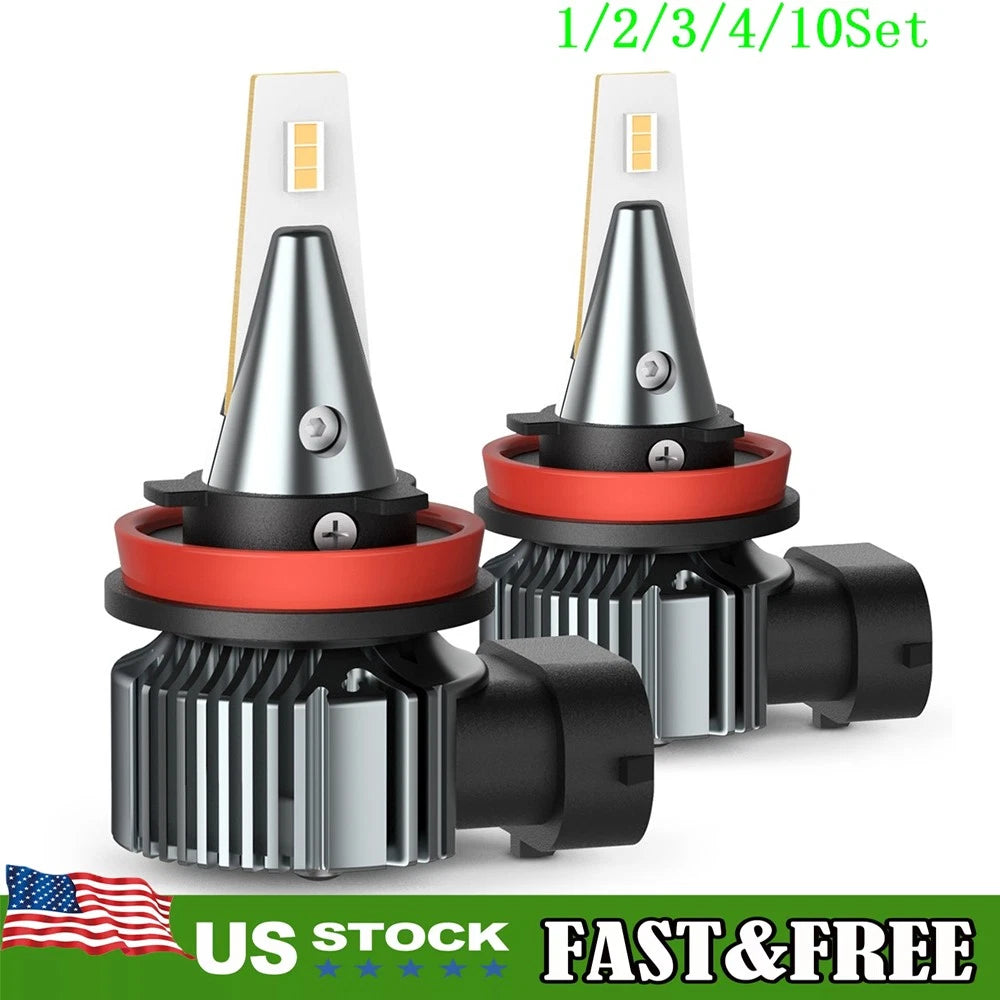 Set of 2 LED Fog Light Bulbs for H11 Vehicles