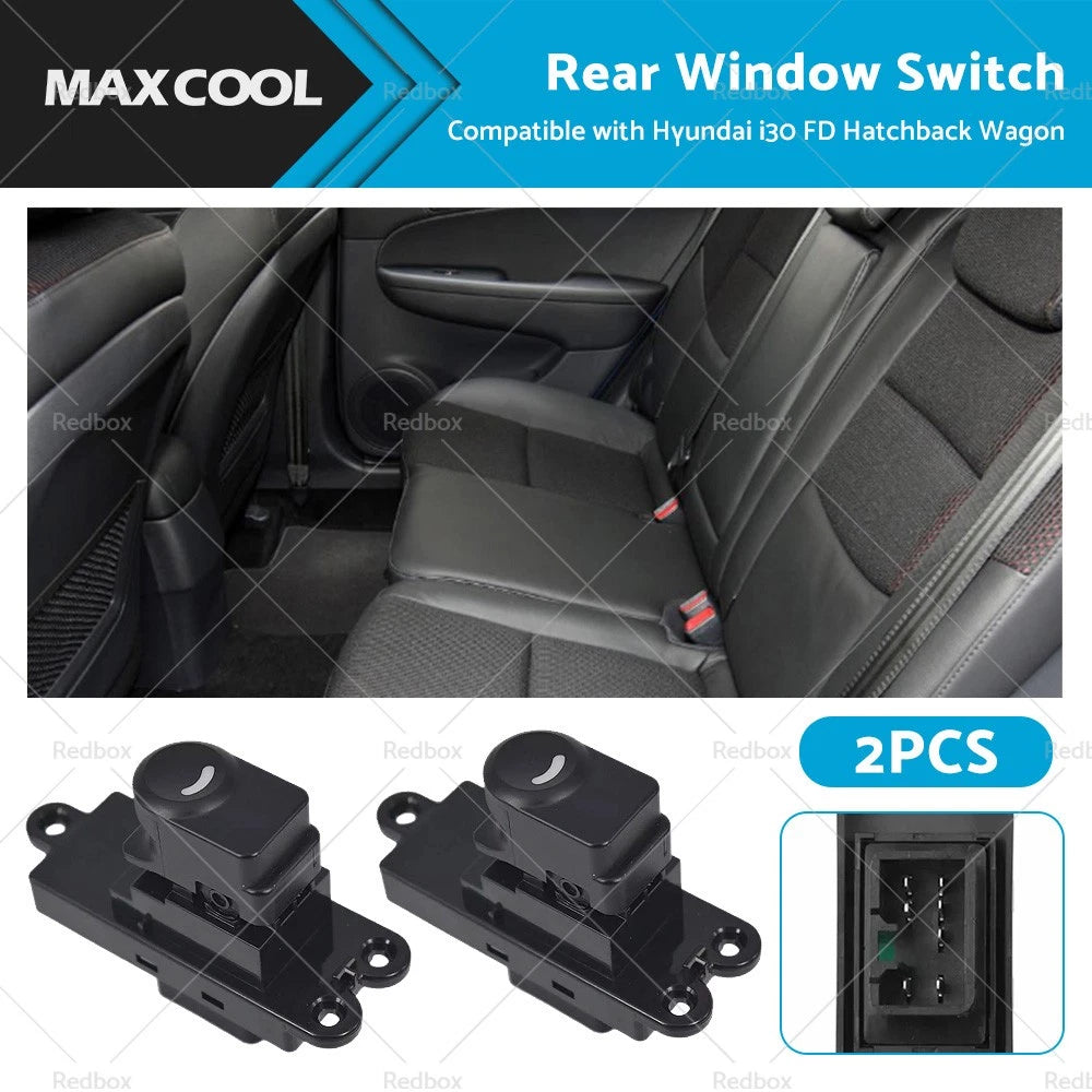 2X Rear Door Window Switch for Hyundai I30 FD (2007–2012)