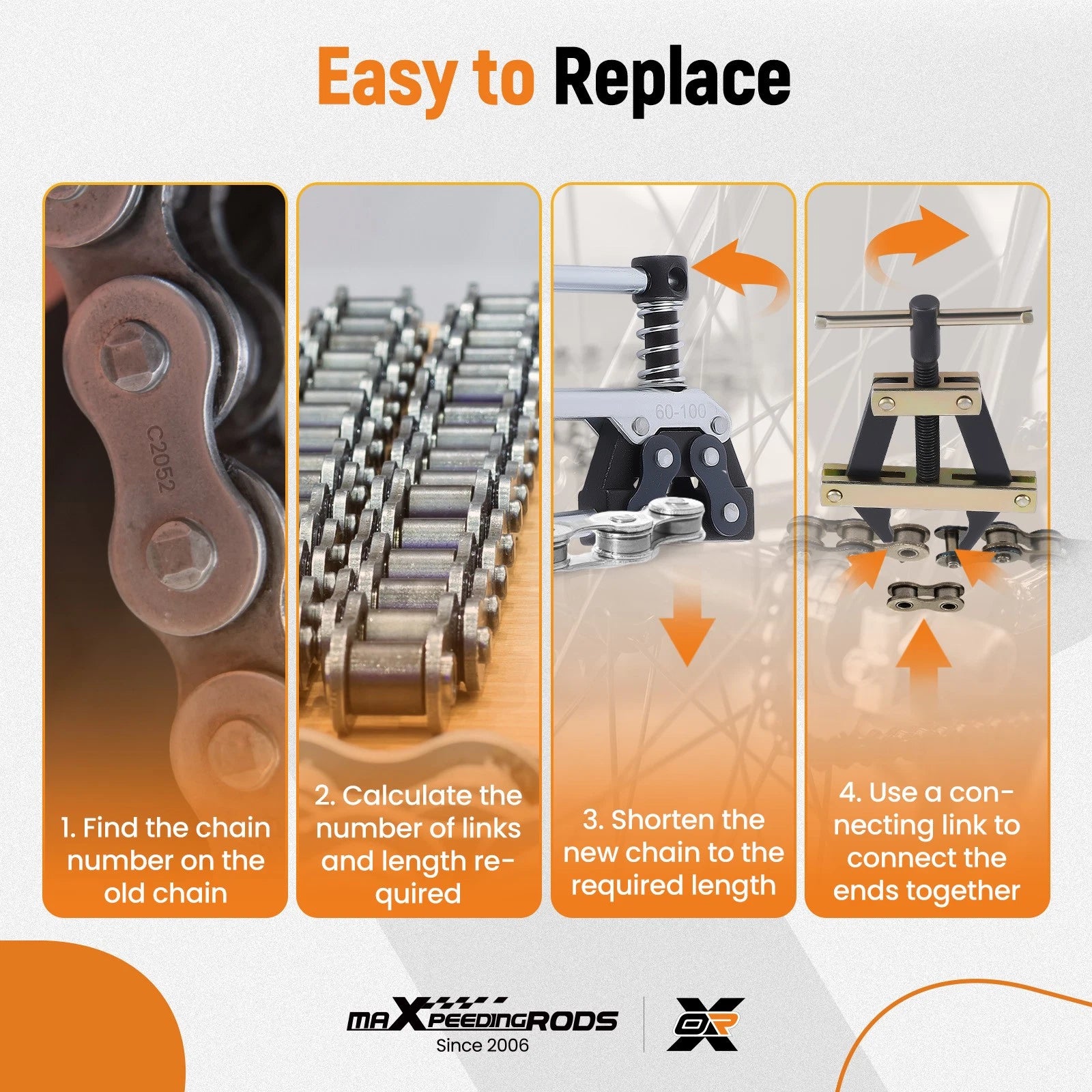 Roller Chain Connecting Puller Holder for Breaker Cutter Kit (—)