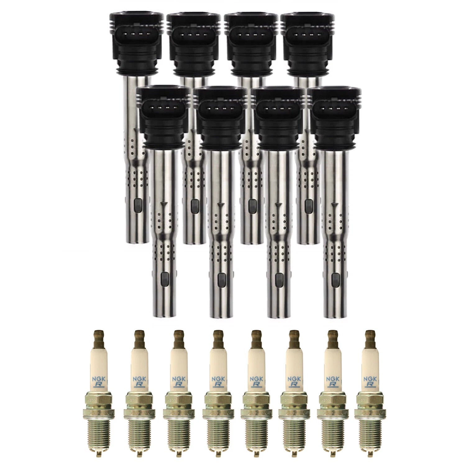 Set of 8 NGK Laser Platinum Ignition Coils for Audi Q7 VW 4.2 V8 (2007–2015)