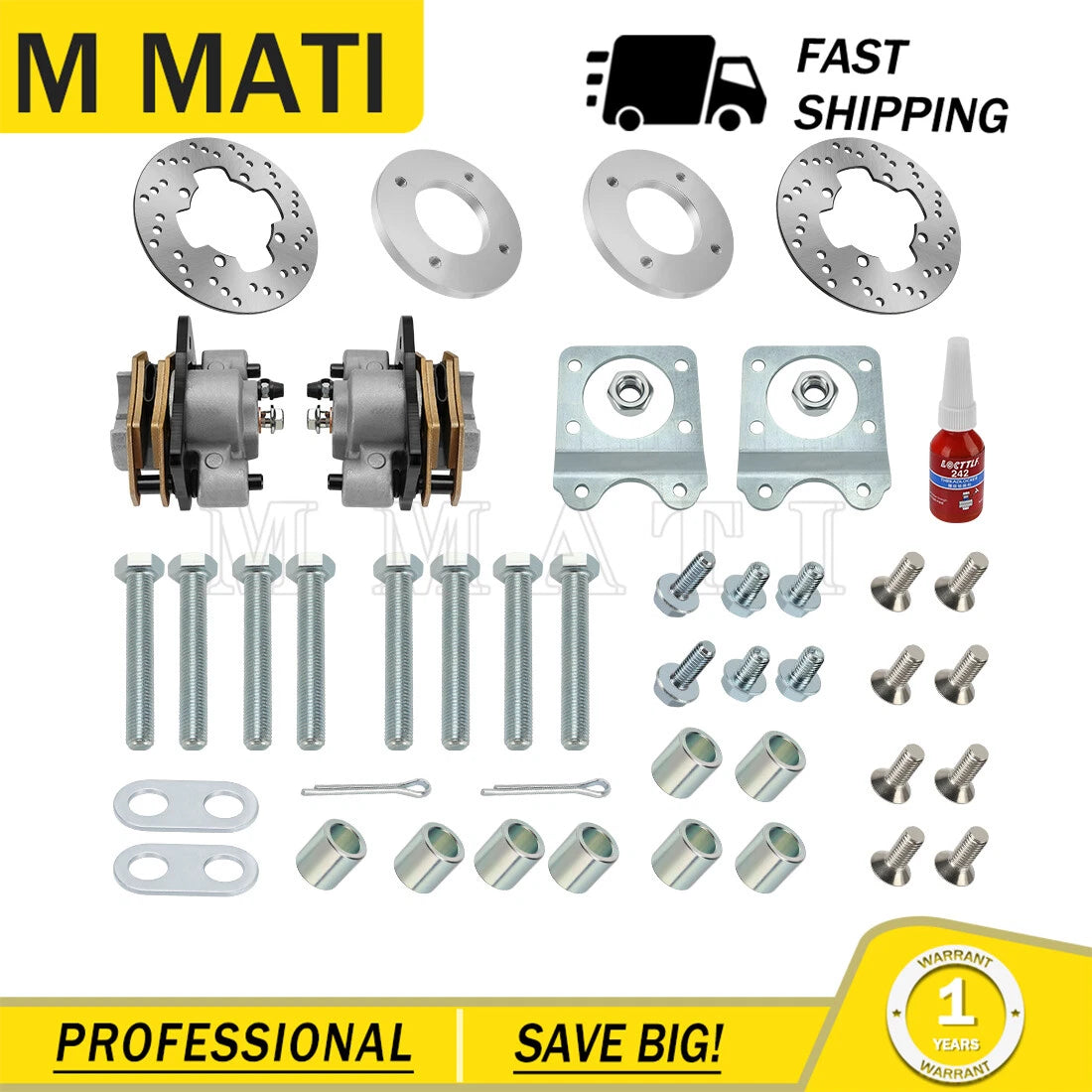 Front Disc Brake Conversion Kit for Honda Foreman 400 450 500 (2000–2006)
