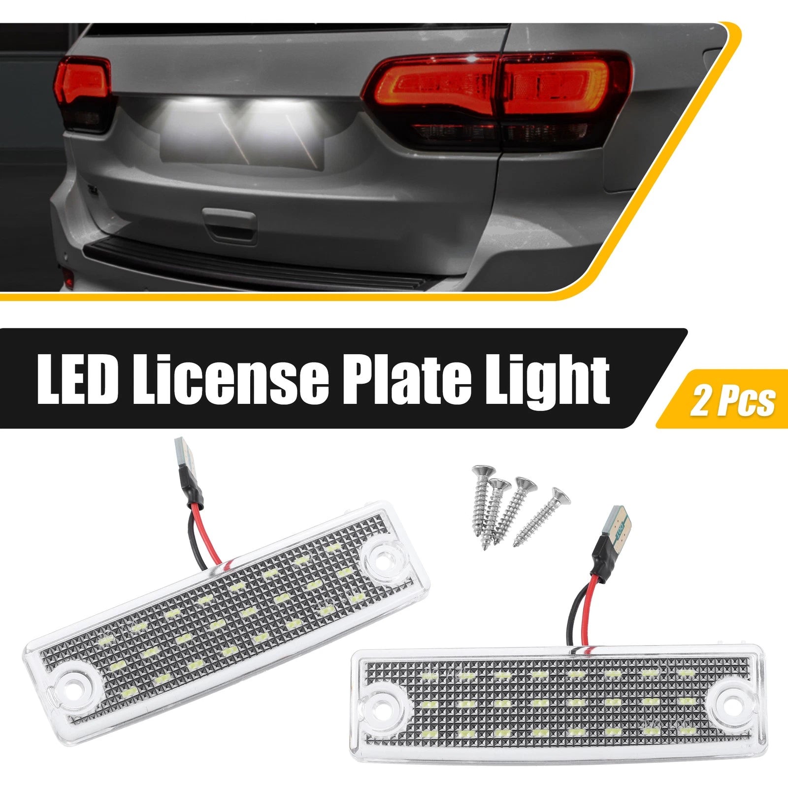 2X LED License Plate Light Lamp Assembly for Toyota 4Runner 