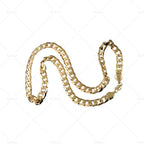 Curb Chain Necklace for Men - Yellow Gold GP 10MM Heavy Link 24"