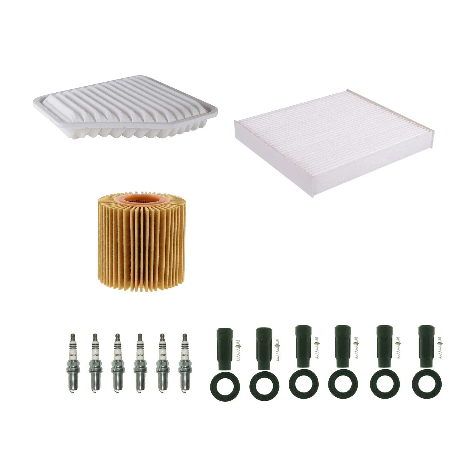 Tune Up Kit with NGK 6 Spark Plugs & Boots for Avalon Camry ES350 RAV4