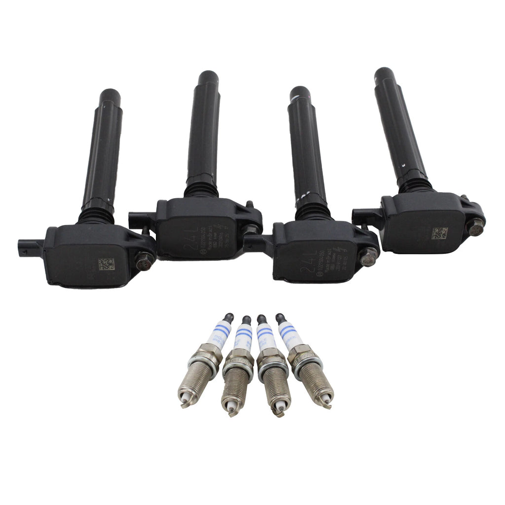 Set of 4 Ignition Coils & 4 Iridium Spark Plugs for 2.4L L4