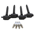 Set of 4 Ignition Coils & 4 Iridium Spark Plugs for 2.4L L4