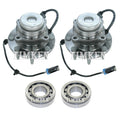 Front and Rear Wheel Bearings & Hubs Kit for Silverado Sierra 2500 (2007–2014)