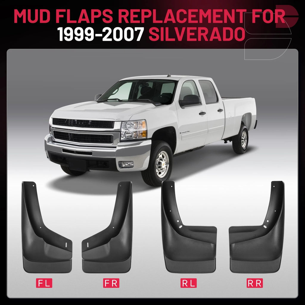 Splash Guards for GMC Sierra 2500HD Yukon (2001-2006) 4PCS