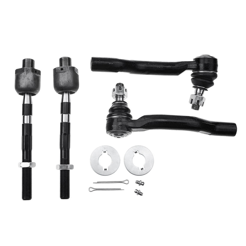 Set of 4 Inner & Outer Tie Rod Ends for Nissan Frontier Pathfinder (2005–2019)