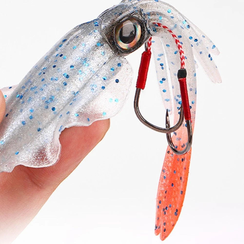 15cm Squid Trap Fishing Lure 556g UV Luminous Jig for Fishing Trips