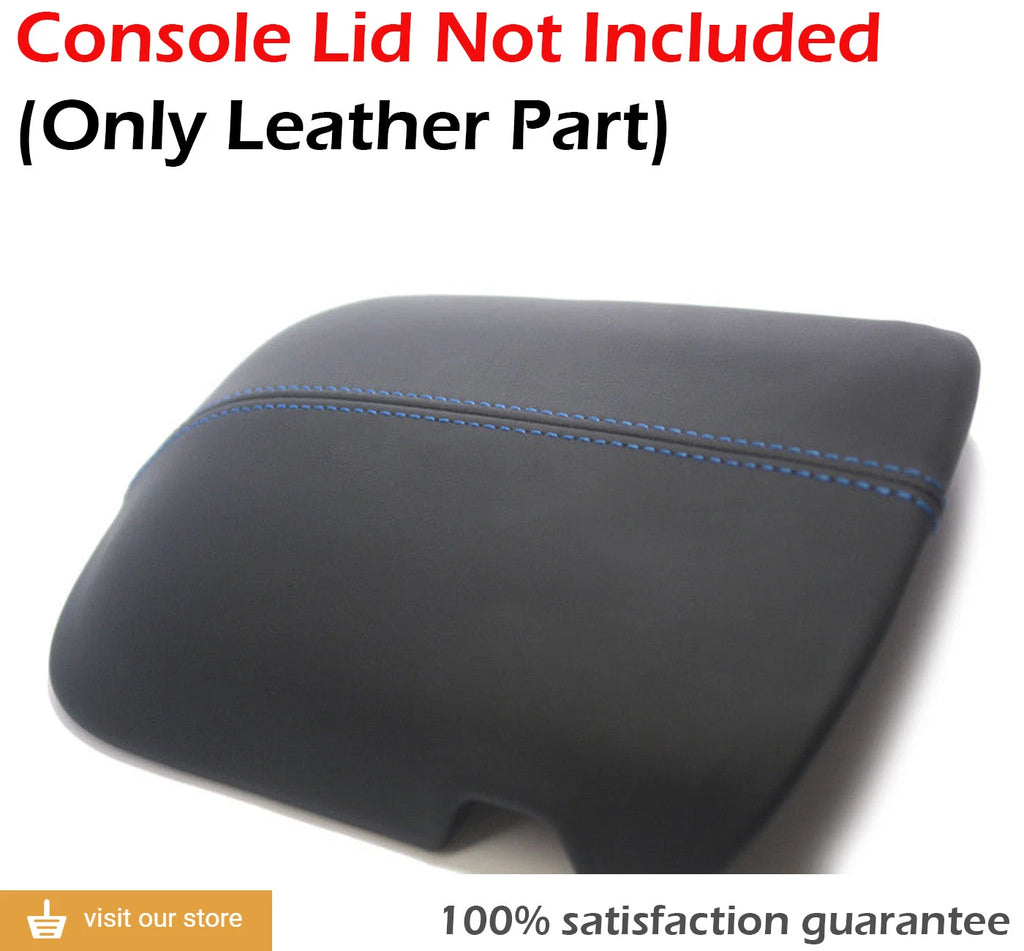 Center Console Armrest Cover for Ford Mustang (2015–2019) White Stitch