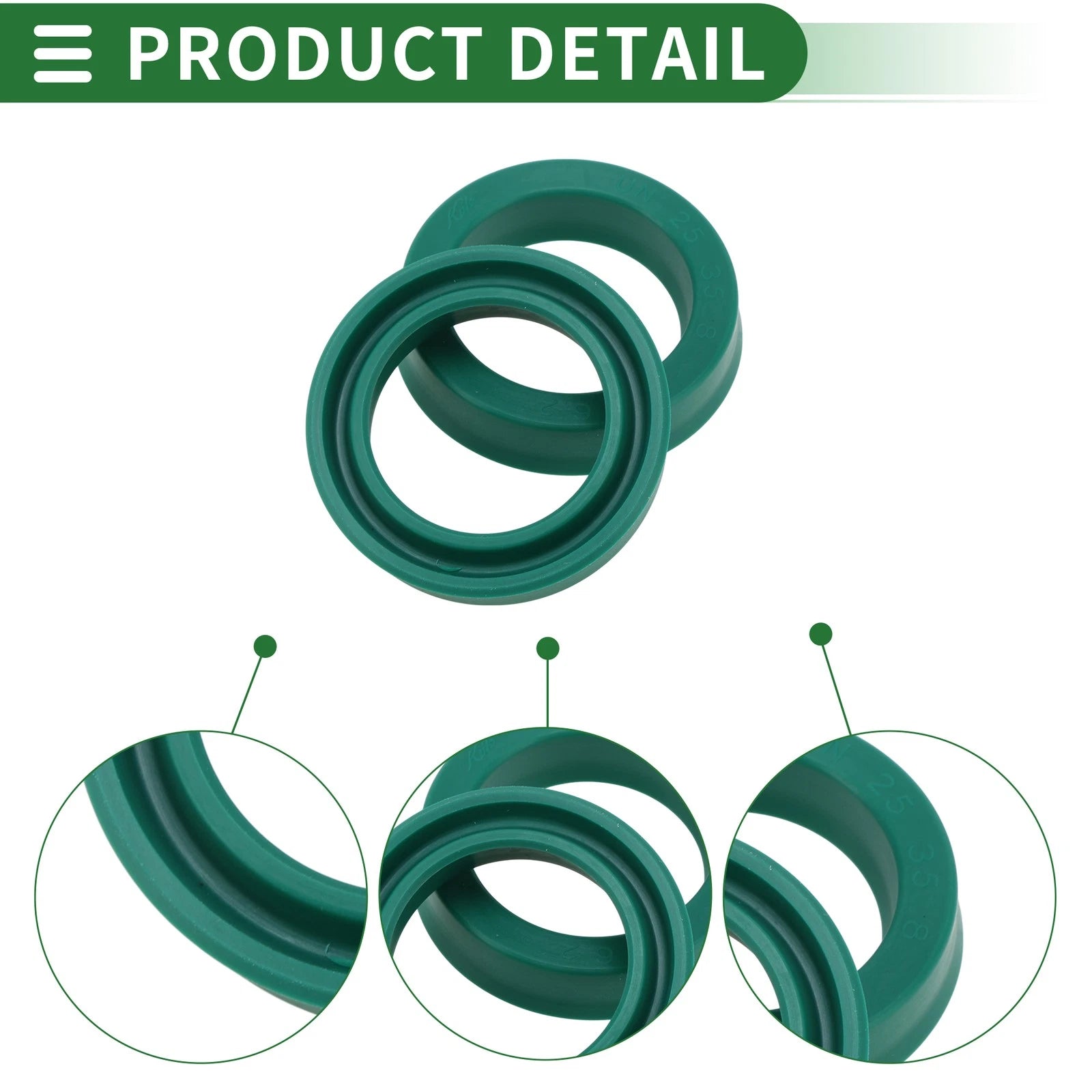 Set of 5 Oil Seal Ring 25x35x8mm for Rotary Shaft (High Pressure)