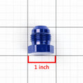 8AN AN-8 Flare Bolt Nut Plug Lock Fitting Adapter - Blue Aluminum