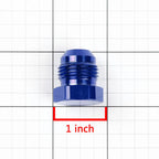 8AN AN-8 Flare Bolt Nut Plug Lock Fitting Adapter - Blue Aluminum