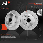 Drilled Brake Rotor & Pad Set for Acura MDX ZDX (2007–2013)
