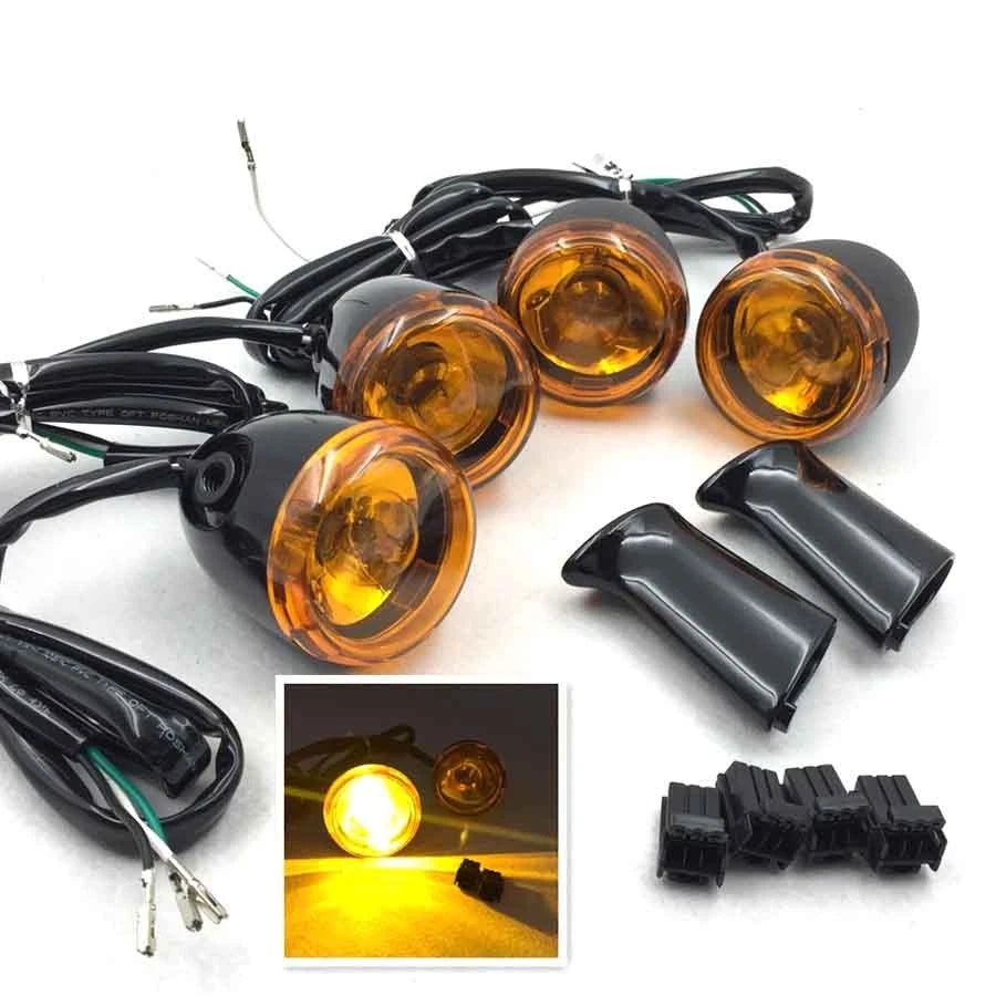 Front Rear Turn Signal Indicator Kit for Harley Sportster XL 883 1200 (1992–2016)