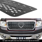 Upper Stainless Black Double Layer Grille Insert for Ford F-150 (2004-2008)