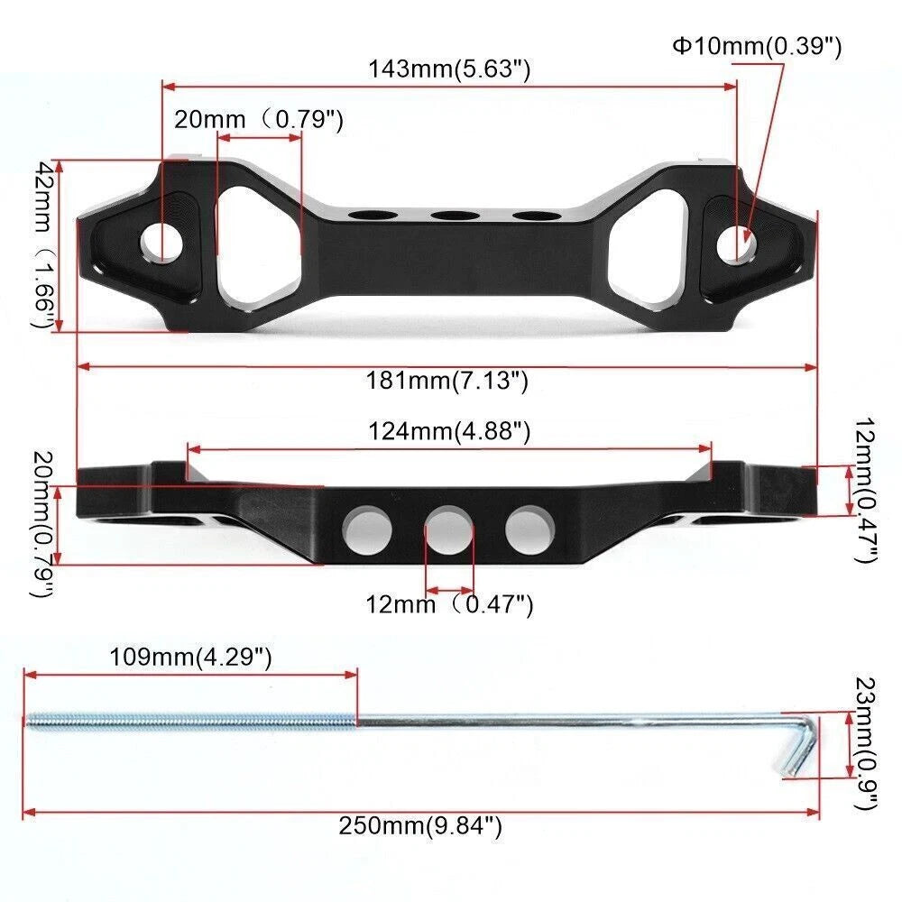Heavy Duty Battery Hold Down Bracket for Universal Applications