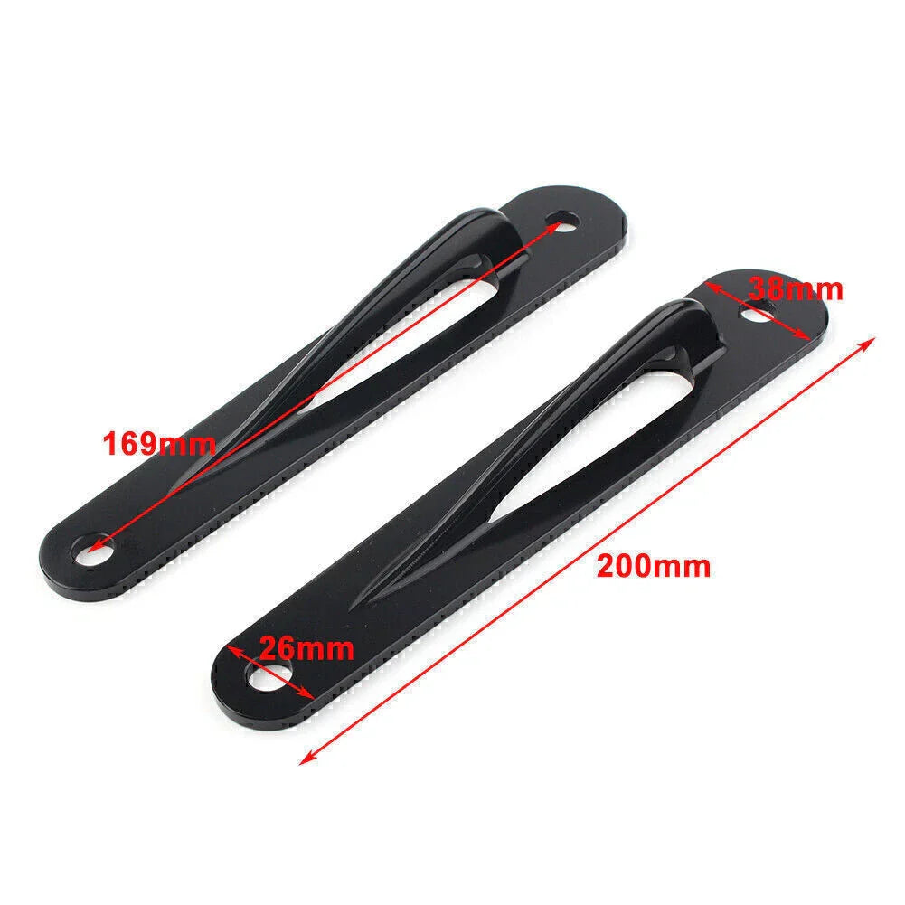 Black Custom Tie-Down Brackets for Harley Touring Ultra Limited (2014-2023)