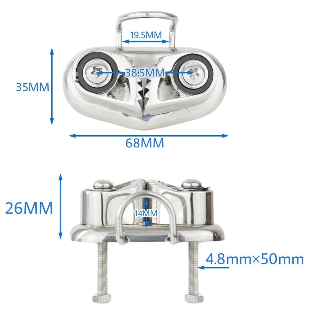 10mm Rope Cleat for Marine Use (316 Stainless Steel)