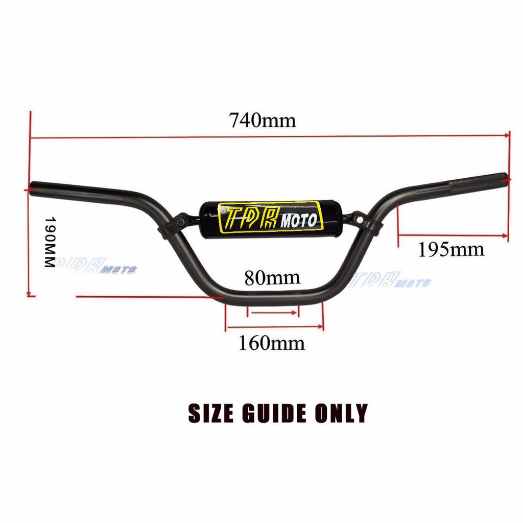 Handlebar 7/8" for Honda Kawasaki Suzuki Yamaha Dirt Bike ATV (Mini)