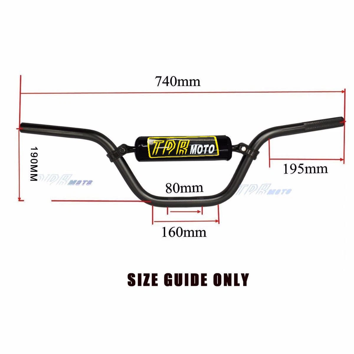 Handlebar 7/8" for Honda Kawasaki Suzuki Yamaha Dirt Bike ATV (Mini)