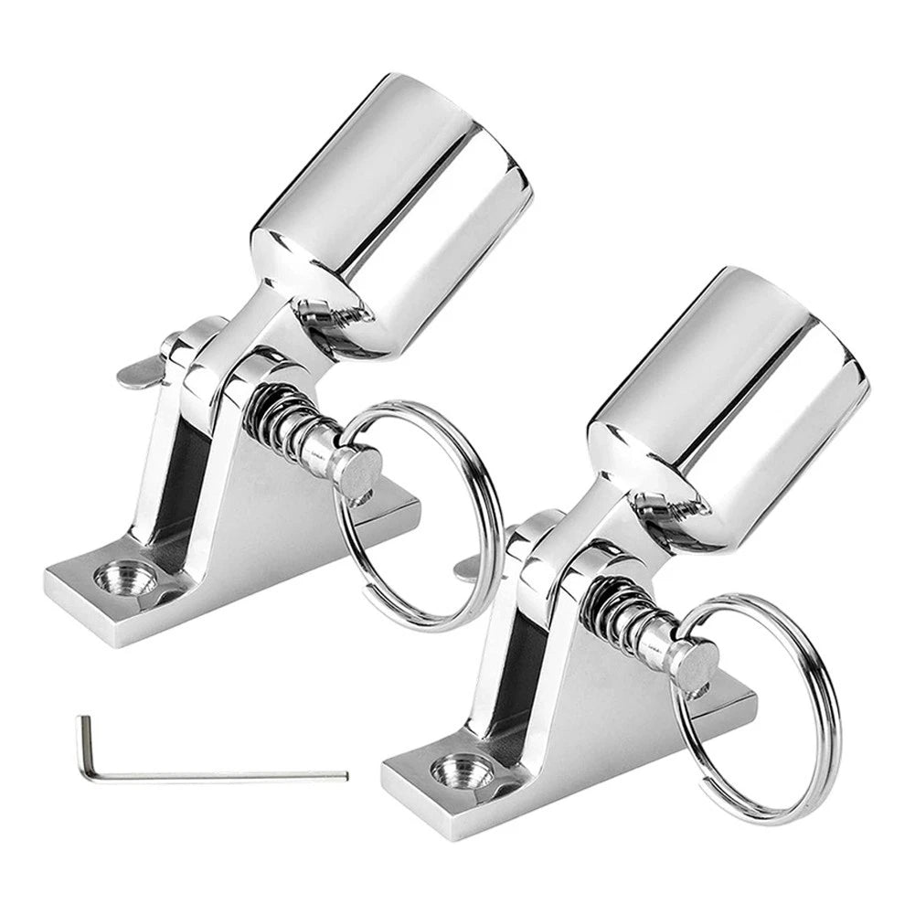 Set of 2 Bimini Top Deck Hinges 316 SS for Kayaks Canoes Yachts