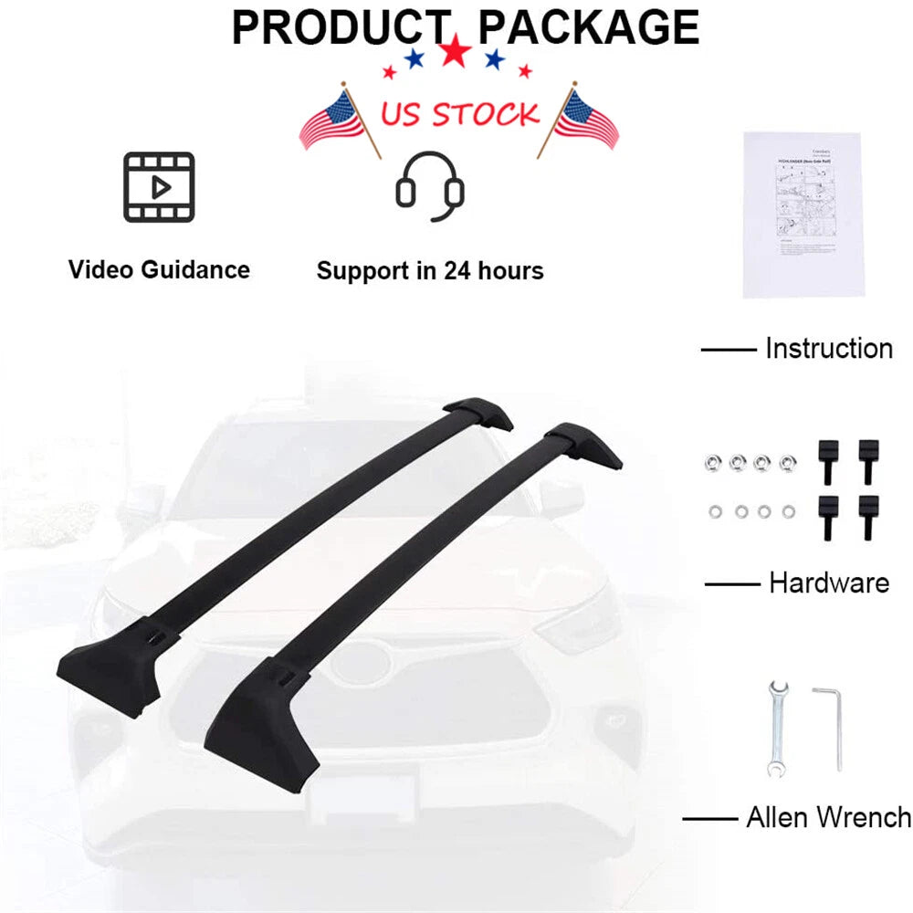 Roof Rack Cross Bars for Toyota Highlander (2020–2024)