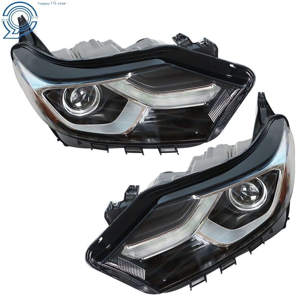 Set of 2 LED DRL Halogen Headlights for Chevrolet Equinox (2018–2020)