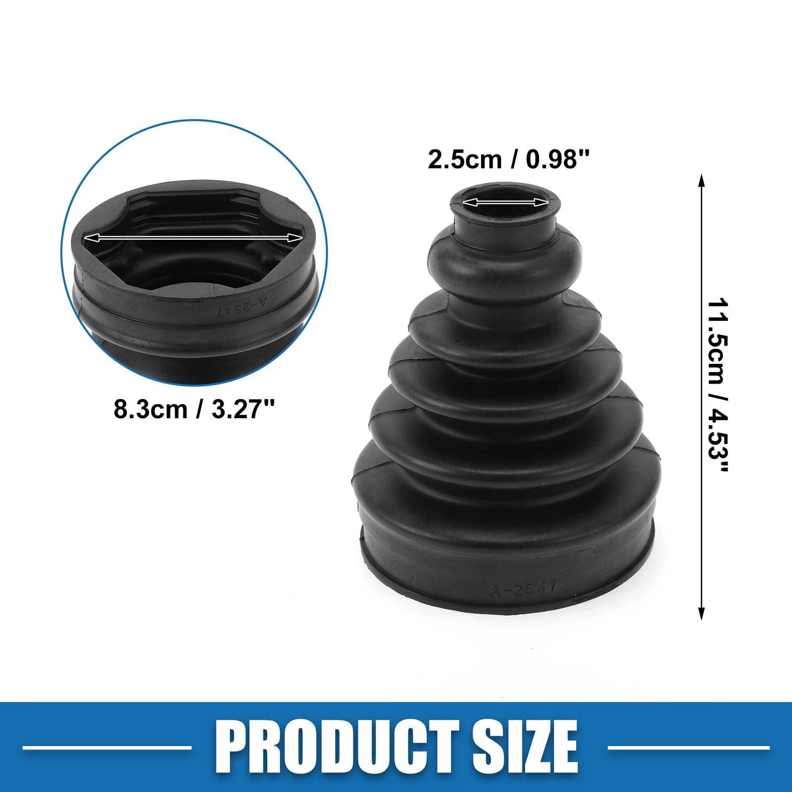 Inner CV Joint Boot Kit w/ Clamps for Audi A4 A6 (2004–2008) 4E0498201
