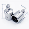 2 Pcs Bimini Top Eye End Cap for Marine Hardware (316 Stainless Steel)