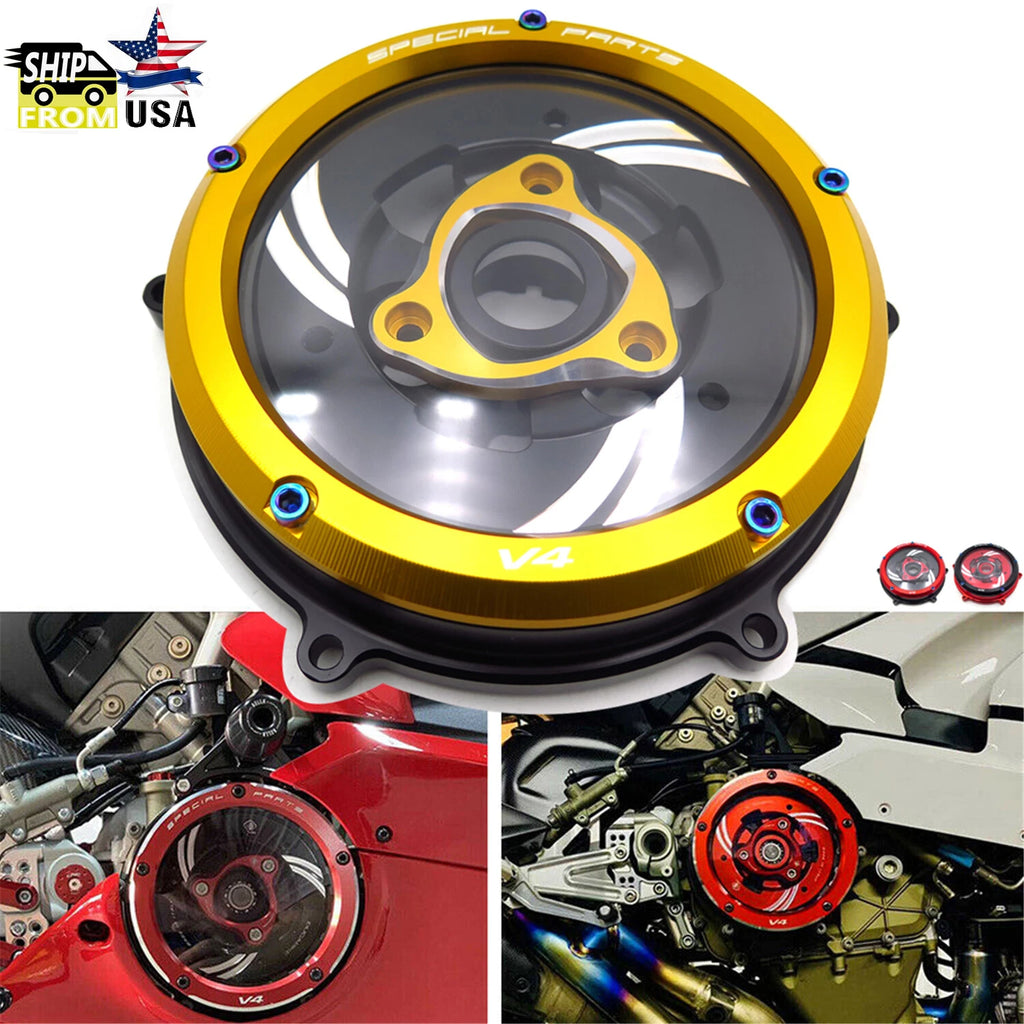 Clutch Cover & Spring Retainer Ring & Pressure Plate for Ducati V4/V4S/Speciale (2018–2023)