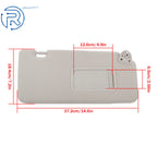 Right Passenger Side Sun Visor Shade for Nissan Versa (2007-2012)