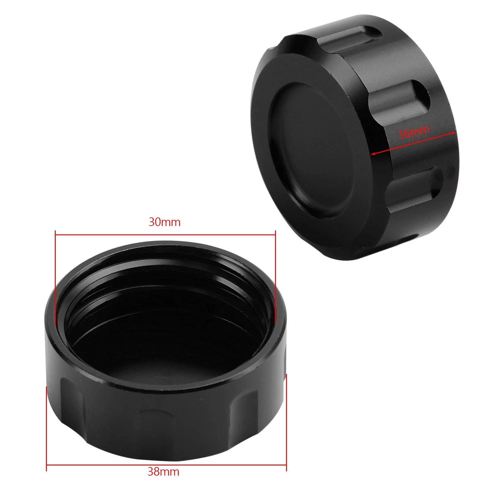 CNC Black Rear Brake Fluid Reservoir Cap for Honda ST125 Dax Z125 Monkey (2018–2023)