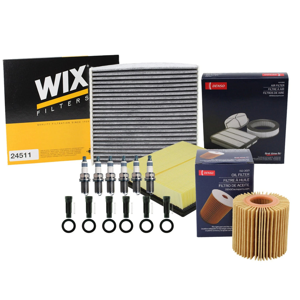 Tune Up Kit with NGK 6 Spark Plugs & Boots for Avalon ES350 Highlander (2005–2020)