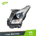 Headlight for Cadillac ATS (2013–2018) Clear Housing Driver Left Side