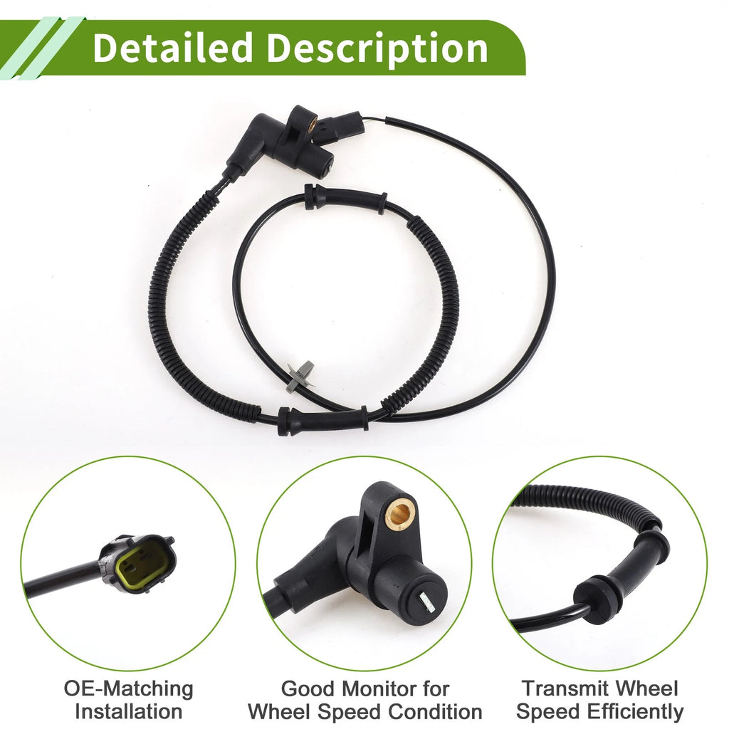 ABS Wheel Speed Sensor for Kia Rio L4 1.5L (2001–2005) No. 0K31L4373XE/OK31L4373XD
