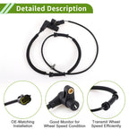 ABS Wheel Speed Sensor for Kia Rio L4 1.5L (2001–2005) No. 0K31L4373XE/OK31L4373XD