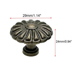 Set of 6 Antique Cabinet Door Handles for Furniture Pulls