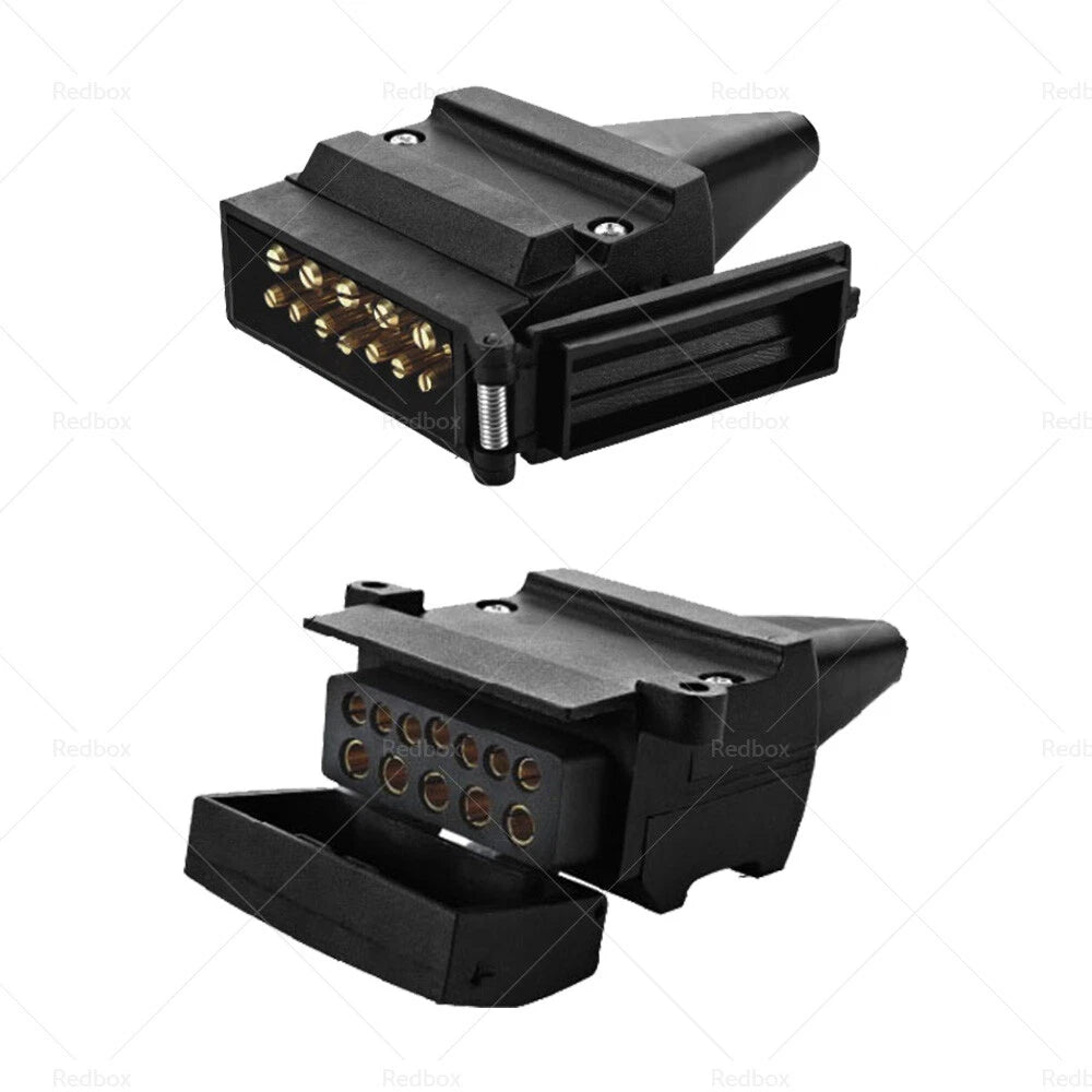 12 Pin Plug Socket Connectors for Trailer Camper Caravan 4WD (Fits )