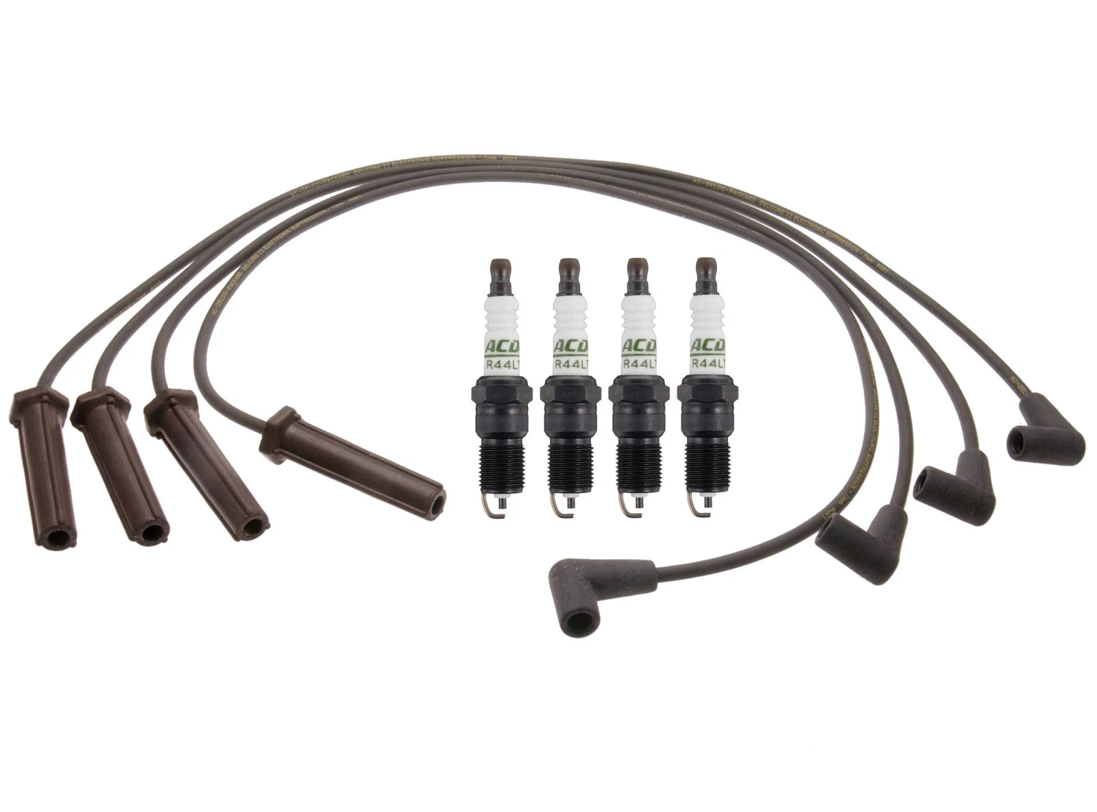 Set of 4 Ignition Wires & Spark Plugs for Chevy GMC 2.2 VIN4 (2000–2005)