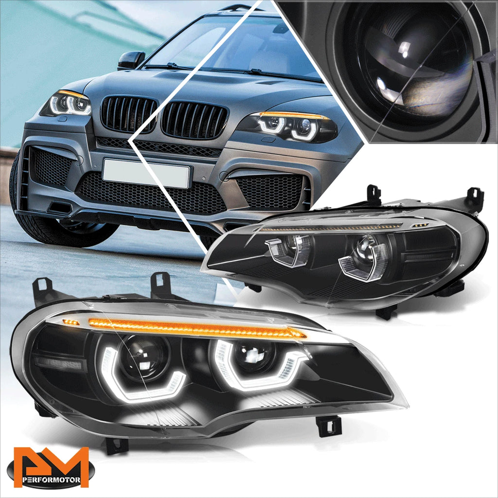 Projector Headlights w/LED for BMW X5 (2011–2013)