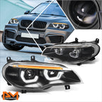 Projector Headlights w/LED for BMW X5 (2011–2013)