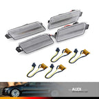 Clear Front Rear Side Marker Lights for Audi A7 S7 RS7 Quattro (2012–2018)