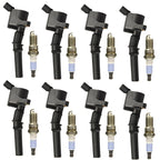 8X Ignition Coils + 8X Spark Plugs for Ford F150 Expedition (2000–2004) 4.6L/5.4L