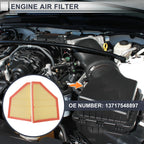 Car Engine Air Filter No. 13717548897 for BMW X5 4.8i (2007–2008)