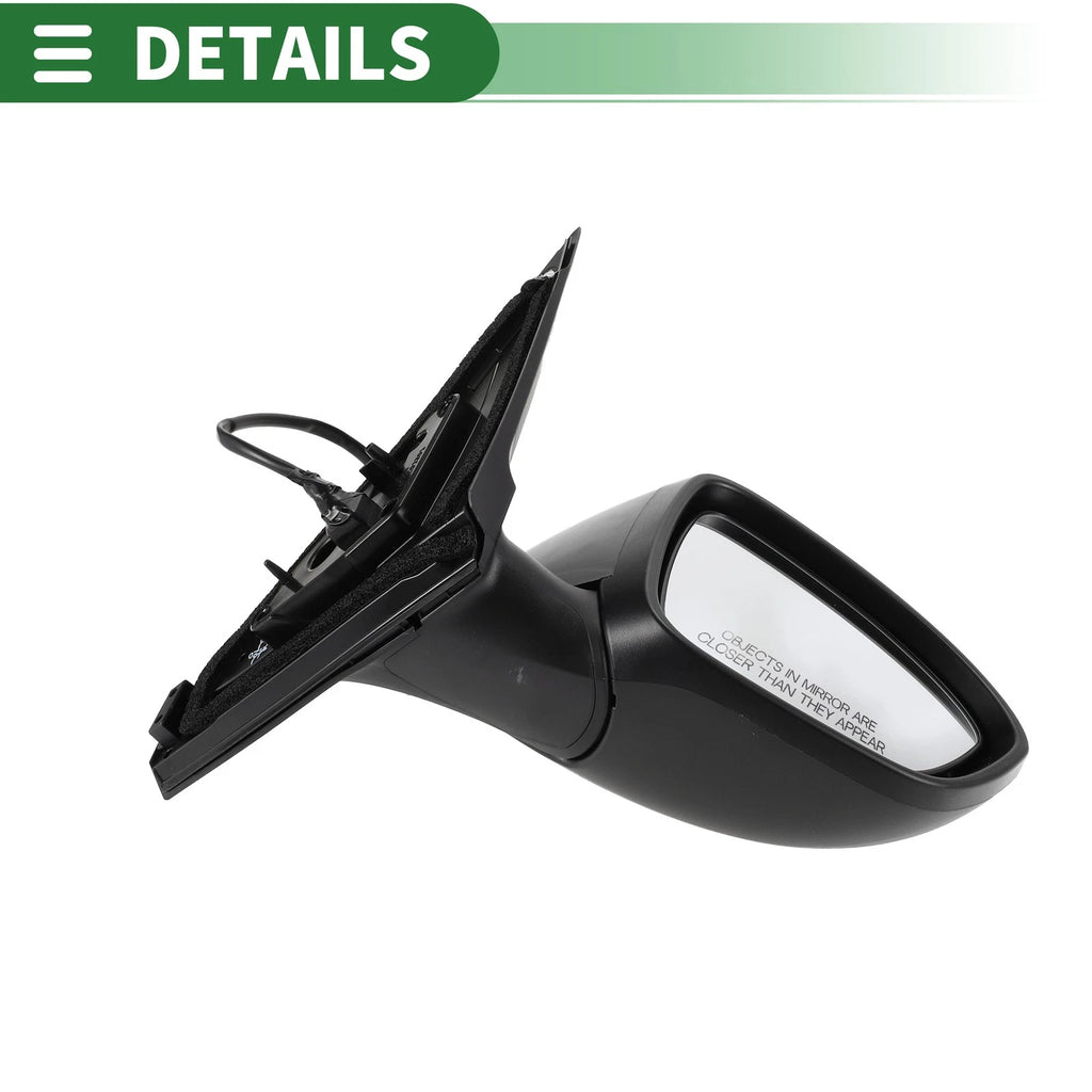 Right Side Door Mirror for Nissan Sentra (2020–2022) Manual Folding Black