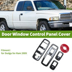 4 Pcs Window Switch Bezel Covers for Dodge Ram (2009)