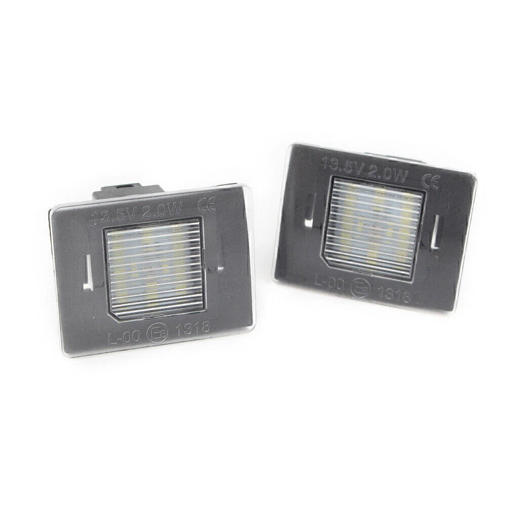 2X CAN-bus LED License Plate Lights for Mercedes GL GLK GLA GLC GLE Class (2010–2023)